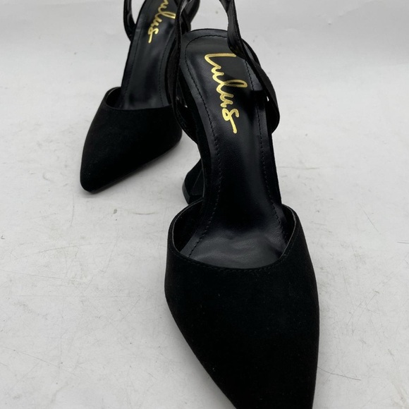 Lulus Womens Black Heels Size 6.5 - Picture 5 of 6